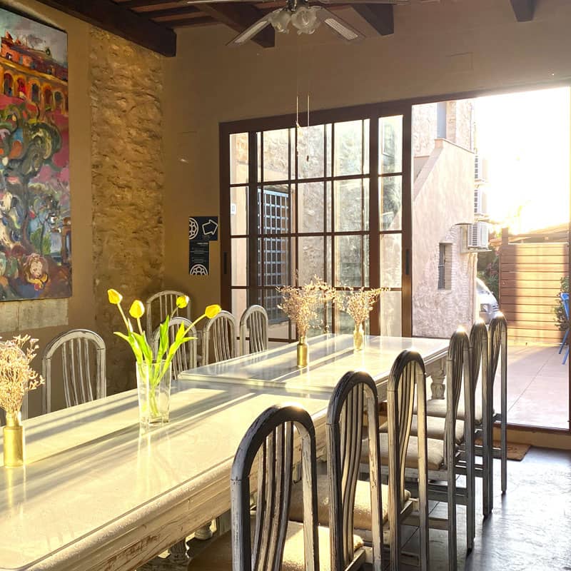 common spaces masia notari kitchen
